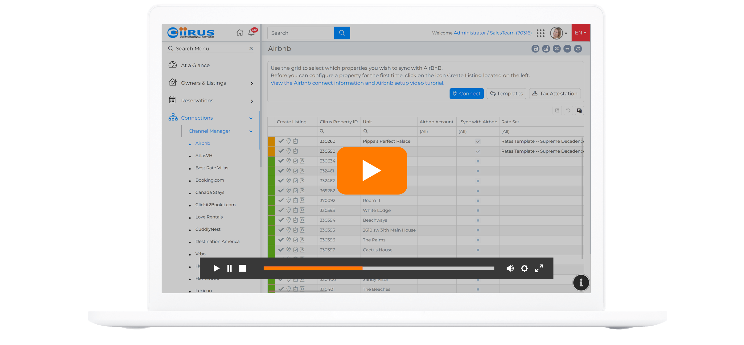 CiiRUS Channel Manager